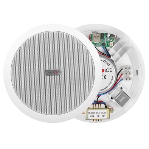 Magicvoice Tpı-351 6" (16 Cm) Hat Trafolu Alçıpan/asma Tavan Tipi Hoparlör (6w Rms - Mp3 Usb Uyumlu) - Beyaz