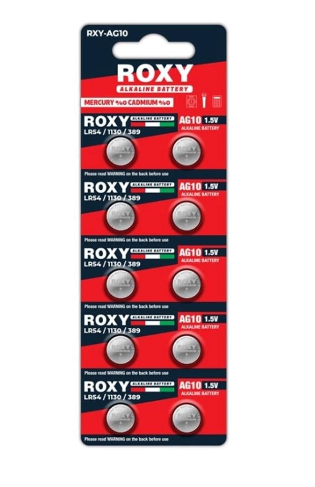 ZX223700 ROXY RXY AG10 1.5 VOLT LR541130189389 AL E1c8 Roxy Rxy-ag10 1.5 Volt Lr54/1130/189/389 Alkalin Düğme Pil (10'lu Paket) najmaddin.com Roxy Rxy-ag10 1.5 Volt Lr54/1130/189/389 Alkalin Düğme Pil (10'lu Paket)