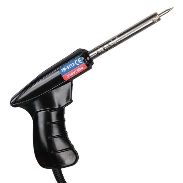 ZX225678 Technomax Tm 9113 40w Tabanca Havya Le B5d699 Technomax Tm-9113 40 Watt Tabanca Havya Lehim Telli Lehim Makinesi Ac220v 120cm Kablolu najmaddin.com bileşen lehimleme ve küçük elektronik işlemler için ideal bir alettir. Üstün Özellikler:Yüksek Güç: 40W güç ile hızlı ısınma ve etkili lehimlemeDoğrudan Şebeke: AC220V direkt bağlantı
