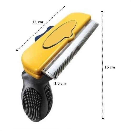 Kedi ve Köpekler İçin Kısa Tüylü Köpek Tarağı Tüy Toplayıcı Tarak Large - Görsel 3