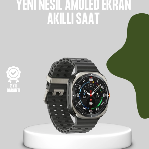 Akıllı Saat Kablosuz Şarj Arama Cevaplama ve Geniş Ekran Desteği