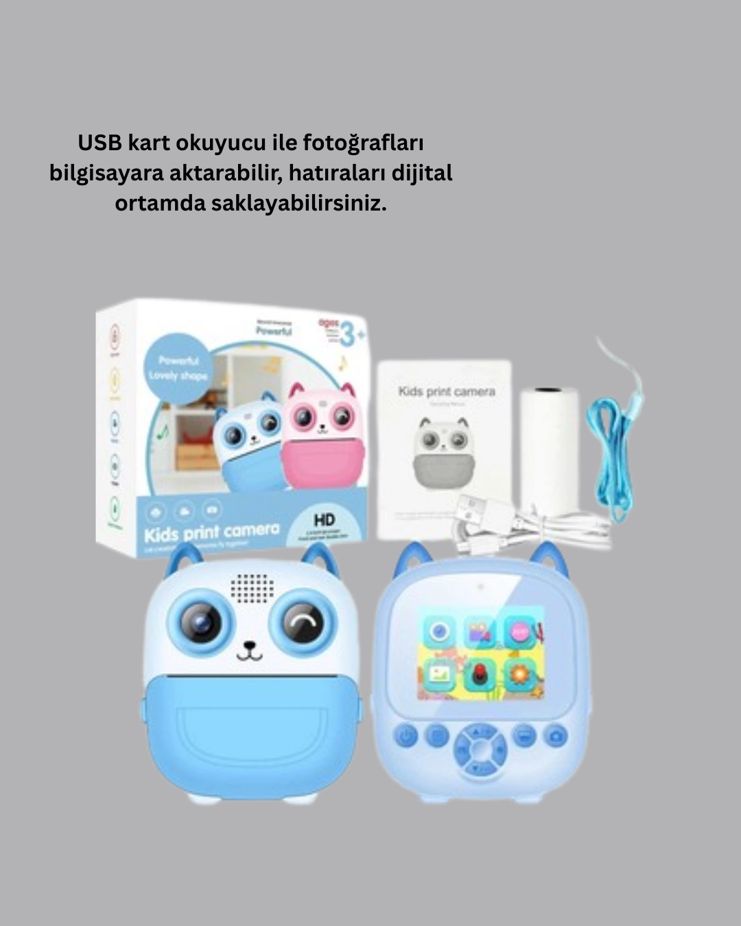 Cocuklar Icin Eglenceli Dijital Kamera 1300mah Sarjli 415982357 Sw1080sh1350 700x875 Çocuklar İçin Eğlenceli Dijital Kamera 1300mAh Şarjlı najmaddin.com 2.4 inç ekranı sayesinde sonuçları hemen görebilirsiniz. 6X zoom özelliği detaylı çekim imkanı verir. Çekilen fotoğraflar