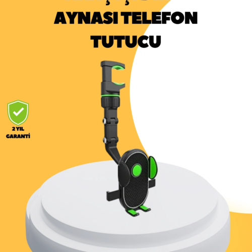 Dikiz Aynasına Takılan Telefon Tutucu Ayarlanabilir Çok Yönlü Araç Aksesuarı