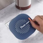 Süzgeçli Lavabo Gider Koruyucu Mat Gri
