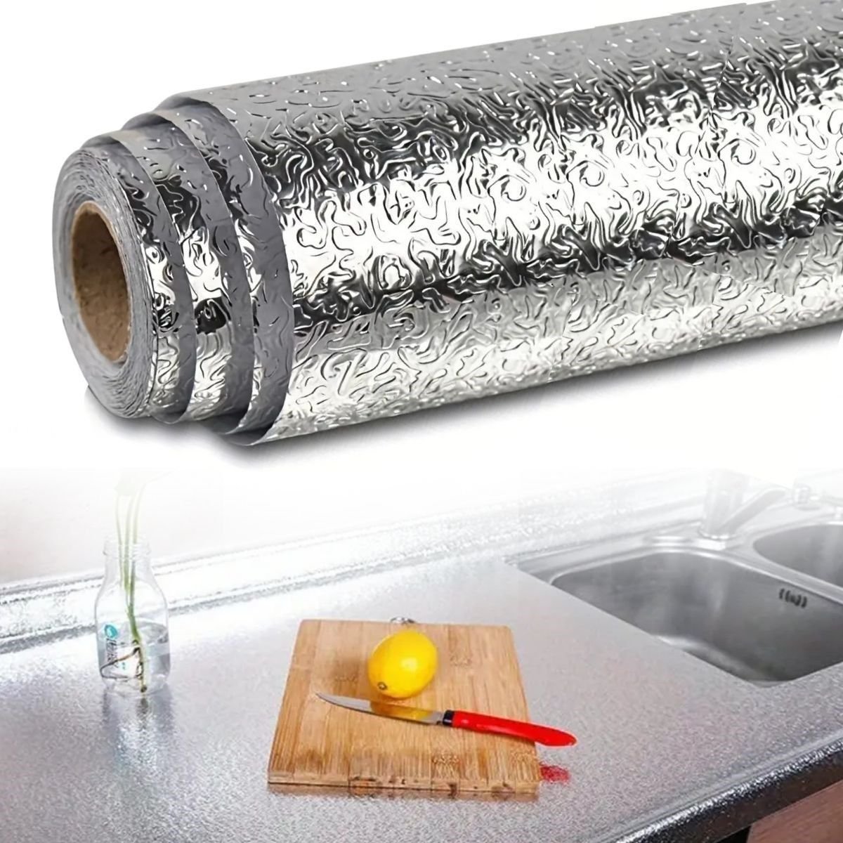 E216786d100b4604b3926ddb63dcc657 700x700 Rulo Gümüş Alüminyum Folyo Duvar Kağıdı, Kendinden Yapışkanlı Raf İçi, Su Geçirmez Folyo 2 mt x 60 cm najmaddin.com Rulo Gümüş Alüminyum Folyo Duvar Kağıdı