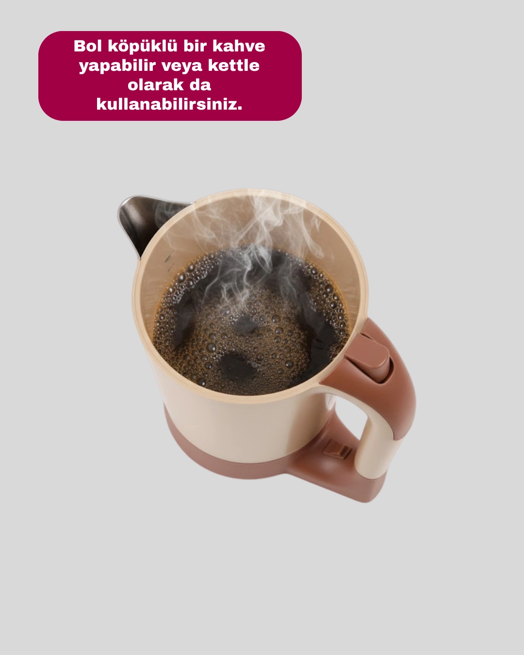 Elektrikli Pratik Kahve Makinesi Hizli Ve Kolay Kahve Keyfi 3 22573485 Sw1080sh1350 700x875 Elektrikli Pratik Kahve Makinesi Hızlı ve Kolay Kahve Keyfi najmaddin.com kahve hazırlama sürecini zahmetsiz ve keyifli hale getirmek için tasarlanmıştır. Kettle özellikli yapısı sayesinde tek bir cihaz ile hem kahve hazırlayabilir hem de su ısıtabilirsiniz. Elektrikli çalışma sistemi