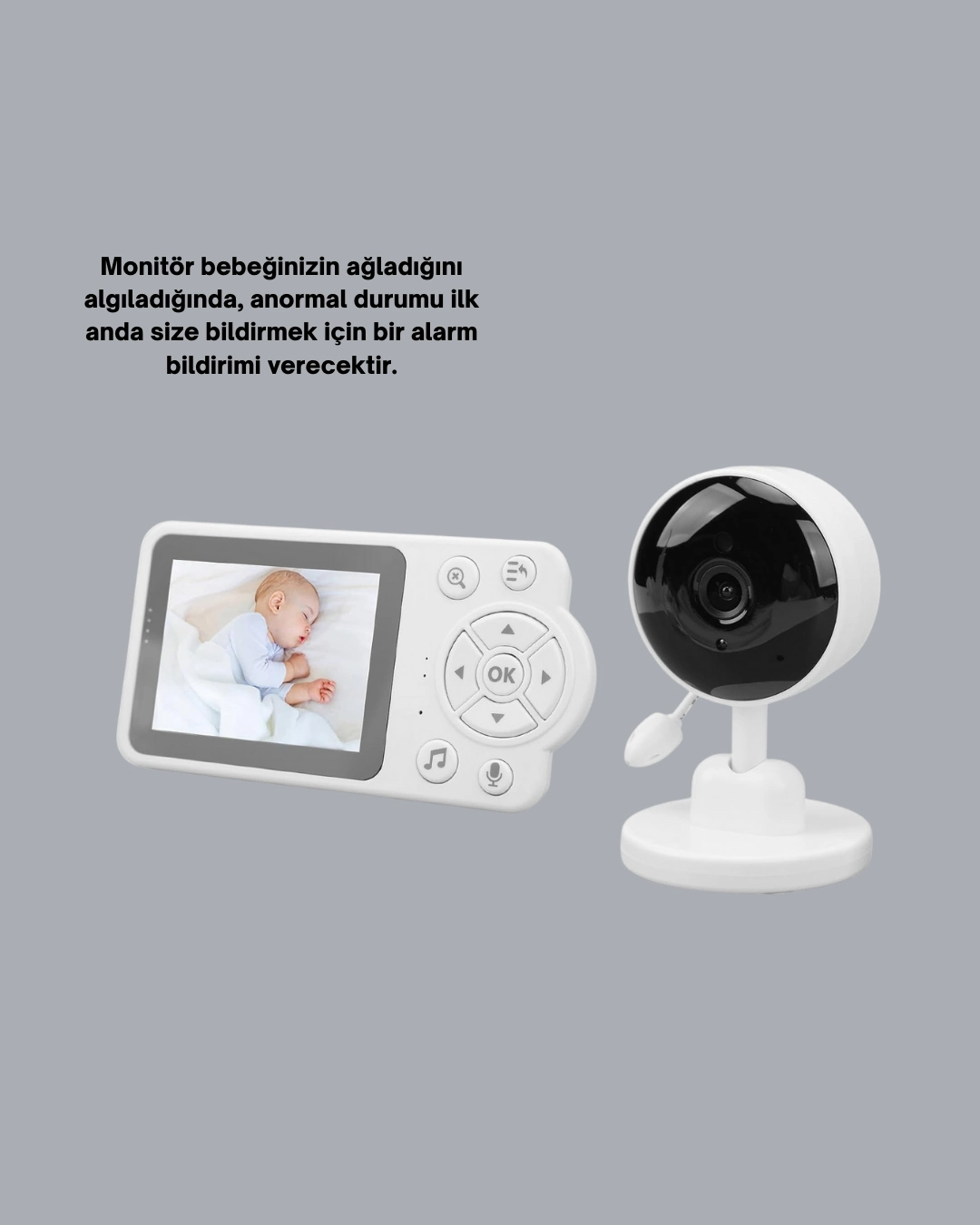 Gece Goruslu Bebek Kamerasi Ninni Ve Alarm Ozellikli 4 33345391 Sw1080sh1350 700x875 Gece Görüşlü Bebek Kamerası Ninni ve Alarm Özellikli najmaddin.com gece görüş ve cry detection özellikleri sayesinde her an kontrol sunar.Sıcaklık algılama ve ninni fonksiyonu bebeğin konforunu destekler. Zoom ve alarm özellikleri kullanım kolaylığı sağlar. Günlük ebeveyn yaşamını kolaylaştıran pratik bir üründür.