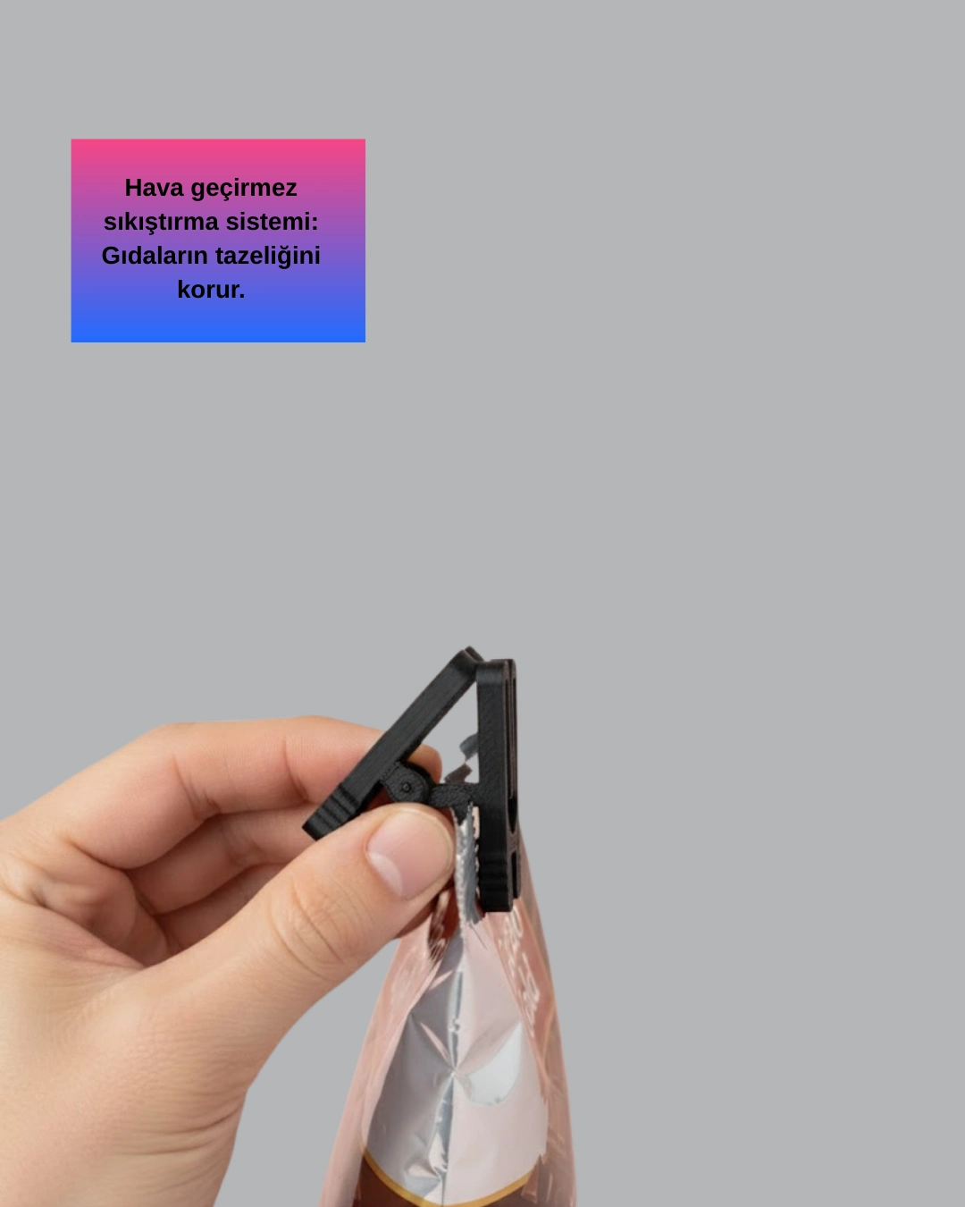 Gida Saklama Mandali Tazelik Koruyucu Pratik Tasarim 4 91430466 Sw1080sh1350 700x875 Gıda Saklama Mandalı Tazelik Koruyucu Pratik Tasarım najmaddin.com zamanla hava alarak yiyeceklerin bayatlamasına neden olur. Bu pratik mandallar