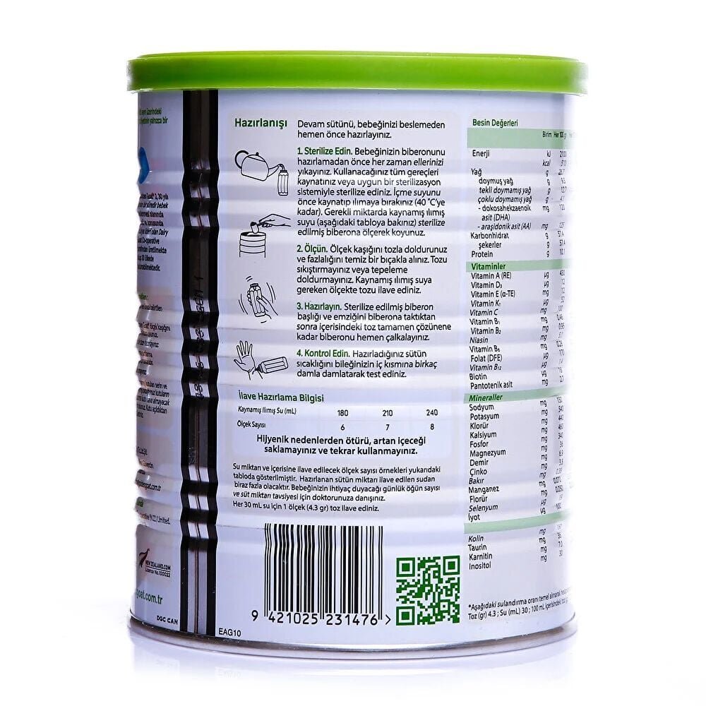 Golden Goat 2 Keci Sutlu Devam Sutu 6 12 Ay 400 Gr 251159 700x700 Golden Goat 2 Keçi Sütlü Devam Sütü 6-12 Ay 400 Gr najmaddin.com tam yağlı olarak ve bütün olarak kullanılmaktadır.Golden Goat® 2 Devam Sütü zenginleştirilmiş içeriği ile küçük çocukların doğru gelişimine destek olmayı amaçlamaktadır.Golden Goat® 2 Devam Sütü’ nün Karbonhidrat içeriği sadece laktozdur. İlave şeker