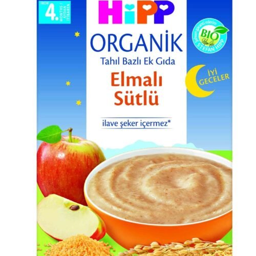 Hipp Organik İyi Geceler Elmalı Sütlü Tahıl Bazlı Ek Gıda 250 Gr