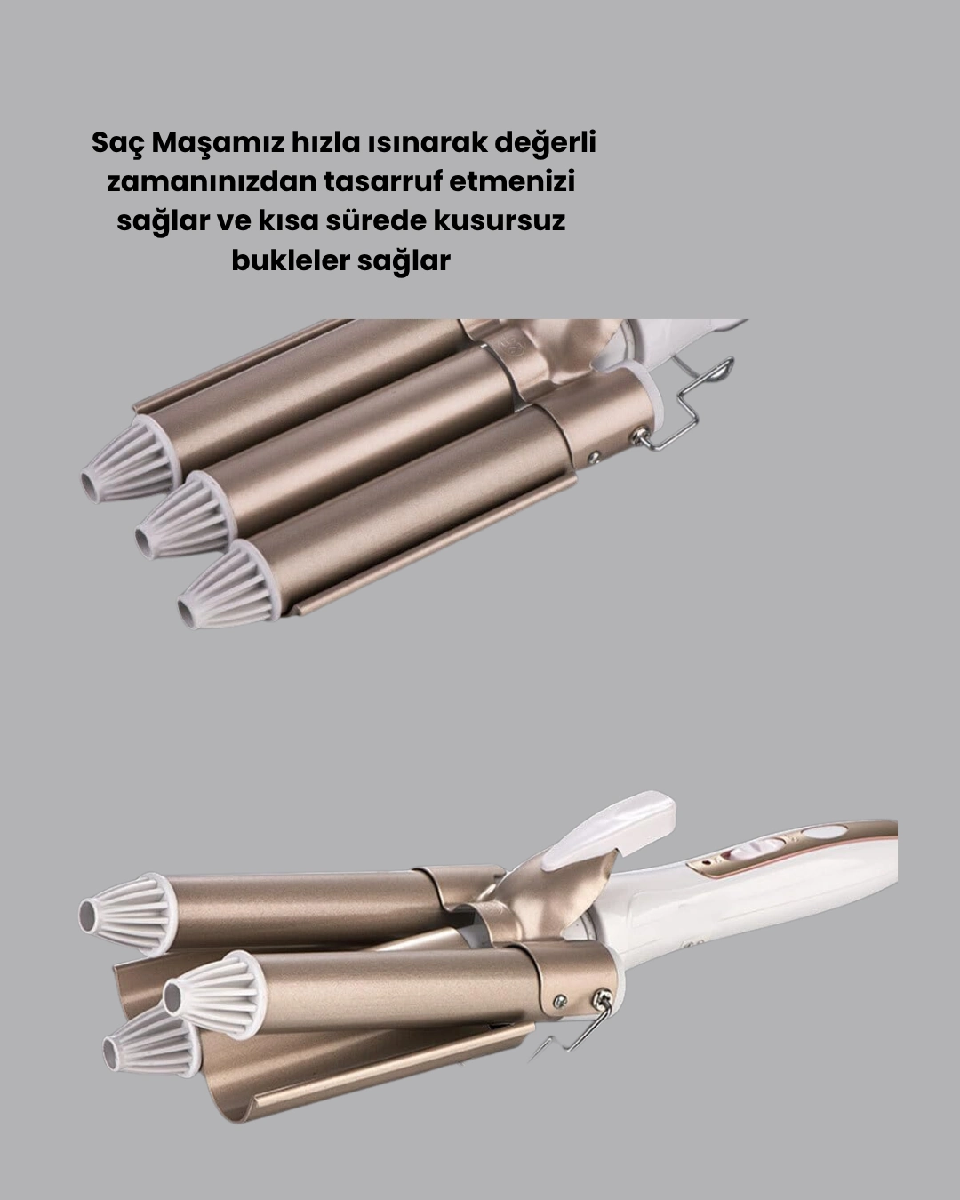 Hizli Isinan Sarjli Sac Kivirici Masa 434152775 Sw1080sh1350 700x875 Hızlı Isınan Şarjlı Saç Kıvırıcı Maşa najmaddin.com cihaz birkaç saniyede kullanıma hazır hale gelir. Özellikle sabahları zamandan tasarruf etmek isteyenler için büyük avantaj sağlar. Saça nazik yapısı