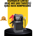 Işıklı Hava Kompresörlü Taşınabilir Akü Takviye Ünitesi