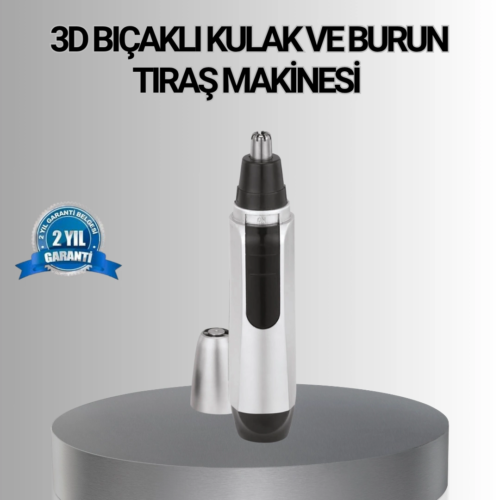 Kişisel Burun ve Kulak Tıraş Makinesi 3D Kavisli Bıçak ve Kompakt Tasarım