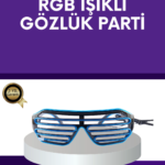 LED Işıklı Parti Gözlüğü Renkli Eğlence Aksesuarı