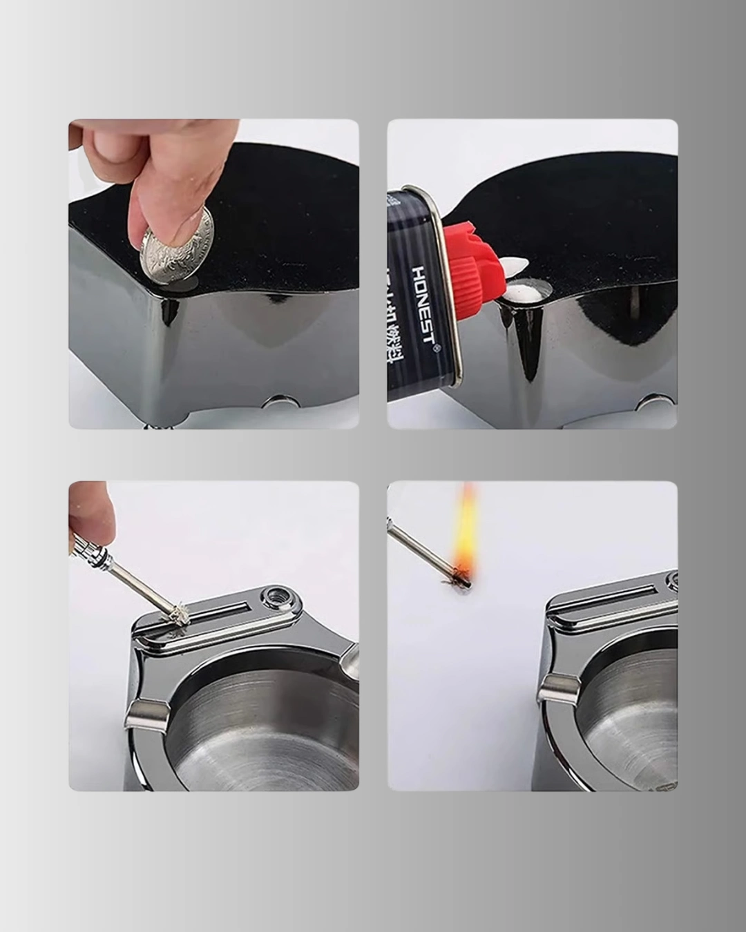 Metal Kulluk Cakmakli Masa Ustu Sik Tasarim 3 36039012 Sw1080sh1350 700x875 Metal Küllük Çakmaklı Masa Üstü Şık Tasarım najmaddin.com günlük kullanımda konfor sağlayan pratik bir masa üstü aksesuarıdır. Çakmak ve küllüğün tek gövdede birleşmesi