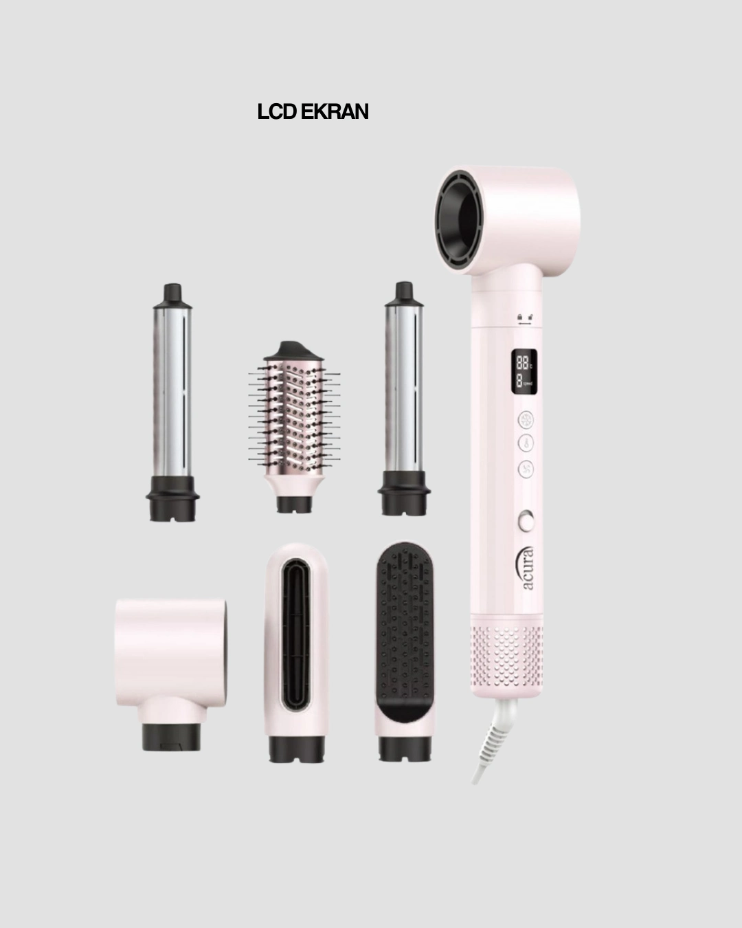 Motorlu Lcd Ekranli Sac Sekillendirme Seti 216184344 Sw1080sh1350 700x875 Motorlu LCD Ekranlı Saç Şekillendirme Seti najmaddin.com Acura AC-95 Airstyle 6-in-1 Saç Şekillendirme Seti