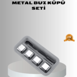 Paslanmaz Metal Buz Küpleri Seti Klipsli Sulandırmadan Soğutma Özellikli