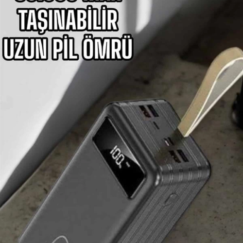 Powerbank 60.000 MAH Dijital Göstergeli 4 Portlu Taşınabilir