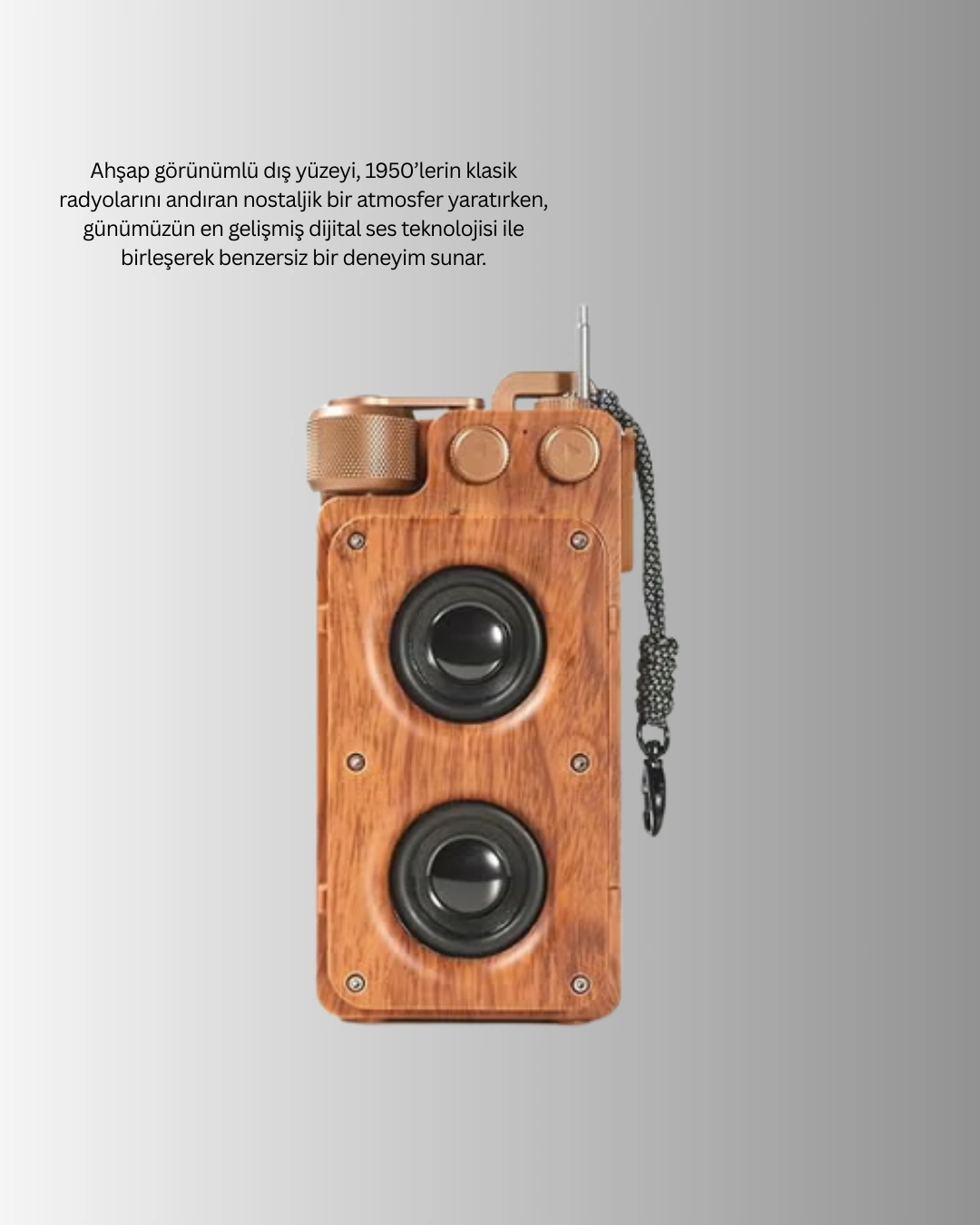 Retro Radyo Tasarim Bluetooth Hoparlor 1800mah Uzun Calma Suresi 411620277 Sw1080sh1350 700x875 Retro Radyo Tasarım Bluetooth Hoparlör 1800mAh Uzun Çalma Süresi najmaddin.com 50’li yılların klasik radyolarını andırarak ortama retro bir hava katıyor. Hem dekoratif bir obje hem de kaliteli bir ses sistemi olması sayesinde salonlarda