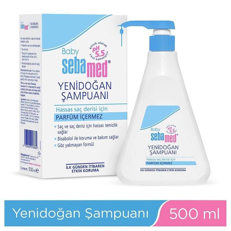 Sebamed Baby Yenidogan Bebek Sampuani 500 Ml 208596 700x700 Sebamed Baby Yenidoğan Bebek Şampuanı 500 ML najmaddin.com yumuşak formülü ile bebeklerin hassas saç derisi ve saç bakımı için idealdir.Sabun