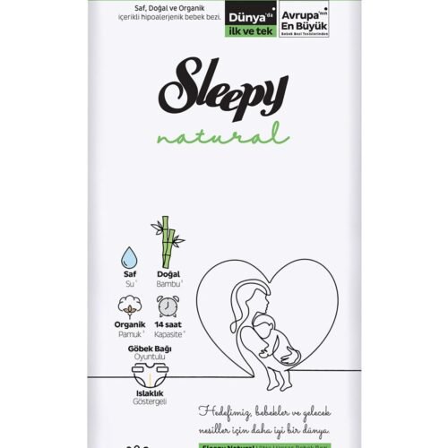 Sleepy Natural Bebek Bezi 2'Li Fırsat Paketi 2 Beden 48 Adet
