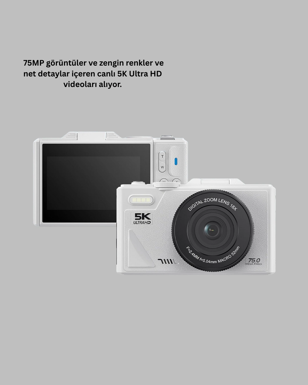 Tasinabilir 5k Uhd Fotograf Ve Video Kamera Otofokus Wifi 456729651 Sw1080sh1350 700x875 Taşınabilir 5K UHD Fotoğraf ve Video Kamera Otofokus WiFi najmaddin.com netlik ve renk doğruluğunu üst seviyeye taşır. Her ortamdaki detayları başarılı bir şekilde yakalayarak yüksek kaliteli içerikler oluşturmanıza yardımcı olur.Kompakt tasarımı; kamp