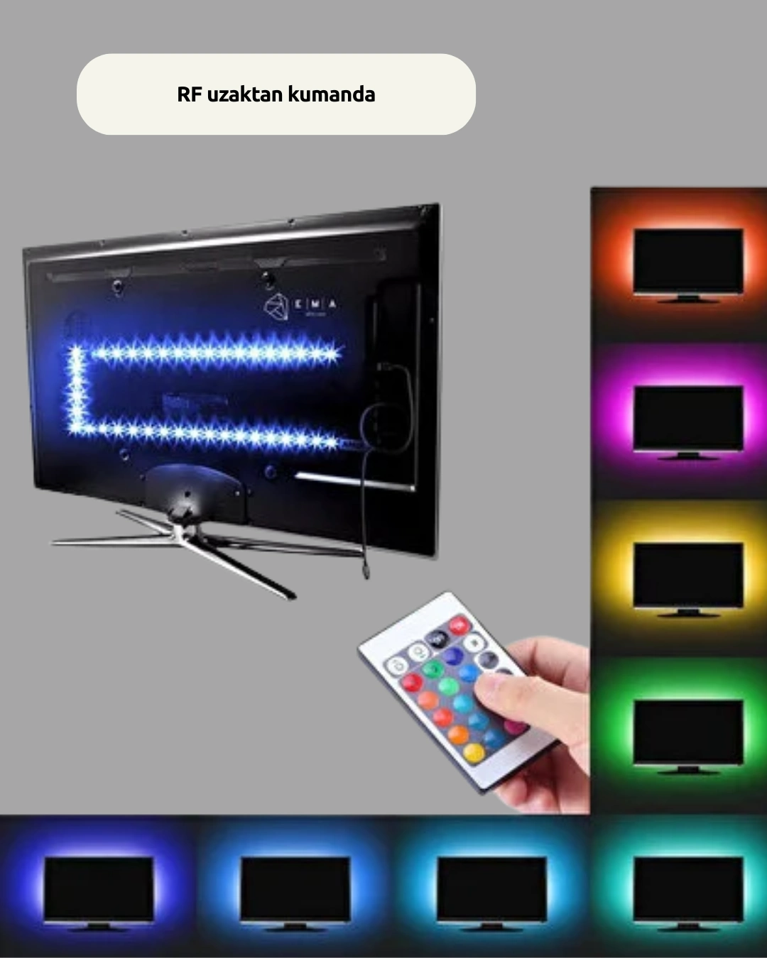 Tv Arkasi Led Serit Isik Otomatik Acma Kapama Ozellikli 2mt 3 68966564 Sw1080sh1350 700x875 TV Arkası LED Şerit Işık Otomatik Açma Kapama Özellikli 2mt najmaddin.com TV ile otomatik açma kapama özelliği sayesinde pratik bir kullanım sunar. Televizyon açıldığında LED şerit otomatik olarak yanar