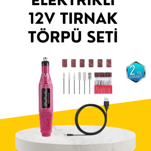 USB Şarjlı Çok Fonksiyonlu Tırnak Bakım Cihazı