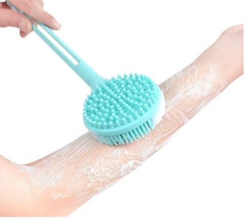 Uzunkese2 Çift Taraflı Silikon Uzun Saplı Banyo Fırçası CM-331 najmaddin.com 34