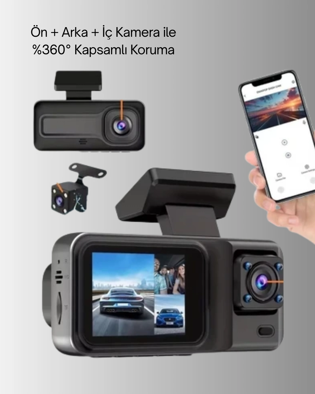 Wi Fi Baglantili Full Hd Arac Kamera Seti 3 Kamerali Park Koruma Ve Dongu Kayit 4 55506526 Sw1080sh1350 700x875 Wi-Fi Bağlantılı Full HD Araç Kamera Seti 3 Kameralı Park Koruma ve Döngü Kayıt najmaddin.com kayıt indirme ve kamera ayarları tek uygulama ile kolayca yönetilir. IR gece görüş modu