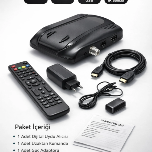 WiFi ve YouTube Destekli 1080P Dijital Uydu Alıcısı – HDMI