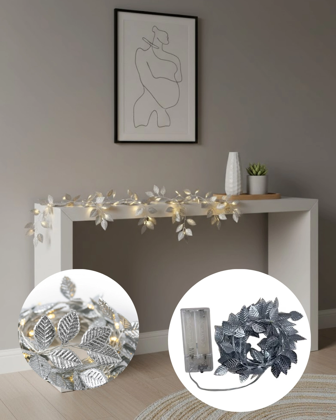 Yaldizli Gumus Yaprak Led Isik Pilli Dekoratif Ortam Ve Yilbasi Aydinlatmasi 3 42787452 Sw1080sh1350 700x875 Yaldızlı Gümüş Yaprak LED Işık Pilli Dekoratif Ortam ve Yılbaşı Aydınlatması najmaddin.com yaşam alanlarına zarif ve sıcak bir atmosfer kazandırmak isteyenler için tasarlanmıştır. Yaprak formundaki dekoratif detayları sayesinde klasik LED aydınlatmalardan ayrılır ve bulunduğu ortama şık bir görünüm katar. Gümüş tonları