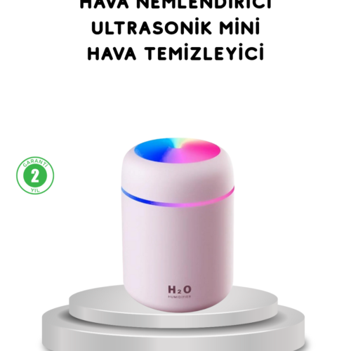 USB Bağlantılı LED Işıklı Hava Nemlendirici – Sessiz ve Kullanıcı Dostu Tasarım