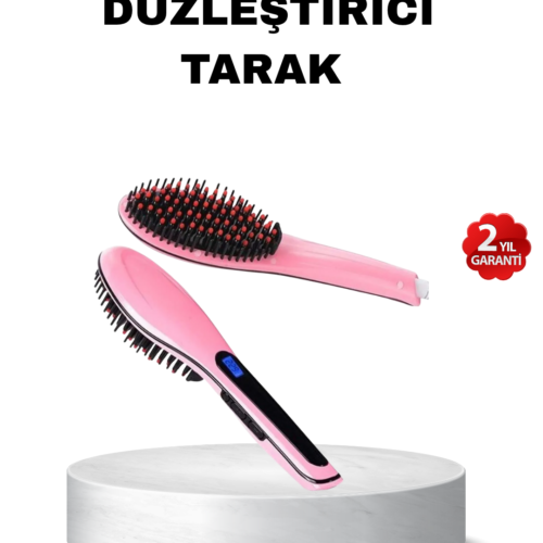 Dijital Ekranlı Seramik Saç Düzleştirici Tarak – 5 Kademeli Isı Ayarı
