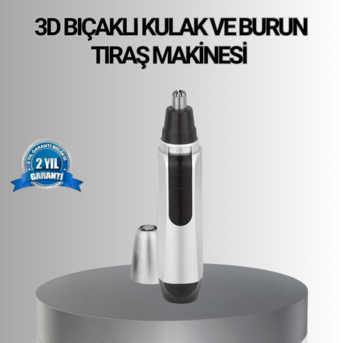 Kişisel Burun ve Kulak Tıraş Makinesi 3D Kavisli Bıçak ve Kompakt Tasarım