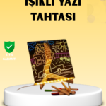 LED Işıklı Akrilik Yazı Tahtası Renkli Kalem Setiyle