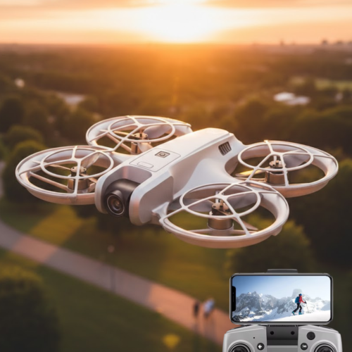 Mini Drone Kameralı Headless Mod LED Işıklı Akıllı Uçuş Sistemi