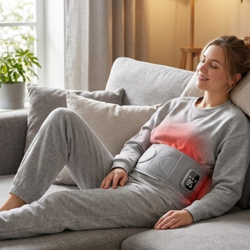 Isıtmalı Titreşimli Bel Masaj Kemeri 3 Kademeli Sıcaklık Ayarlı Kablosuz Tasarım