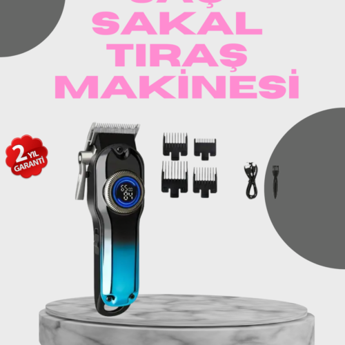 Profesyonel Saç Kesme Makinesi – 2000 mAh Şarjlı