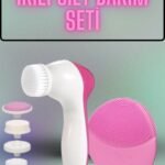 İkili Cilt Bakım Seti 5 Başlıklı Yüz Temizleme ve Masaj Aleti Canlandırıcı ve Onarıcı