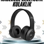 Kulak Üstü Bluetooth Kulaklık Yüksek Ses Kaliteli Ayarlanabilir