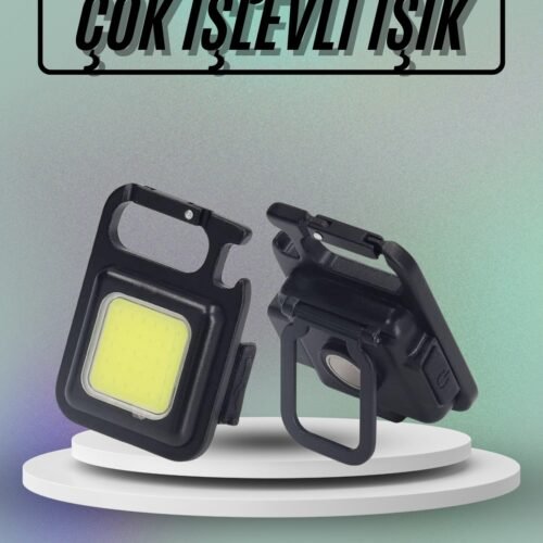 Mıknatıslı Parlak Led Işık 3 Fonksiyonlu Şarj edilebilir Ledli Mini Taşınabilir