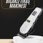 2025 Model Şarjlı Dijital Saç Sakal Tıraş Makinesi Islak Kuru Kullanıma Uygun