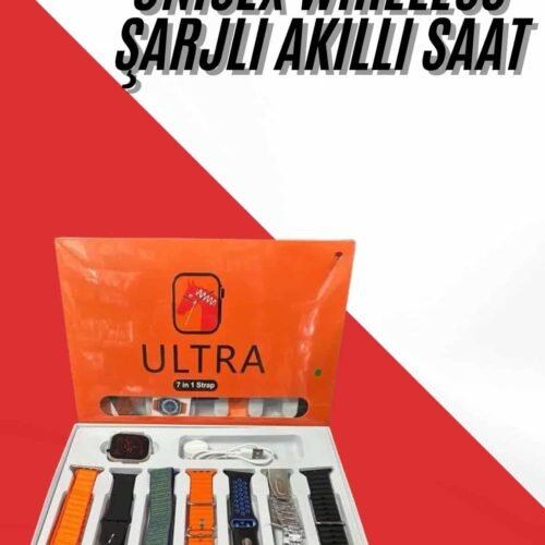 Unısex 7 Kordonlu Çok Fonksiyonlu Nabız Ölçer Uyku ve Sağlık Takibi