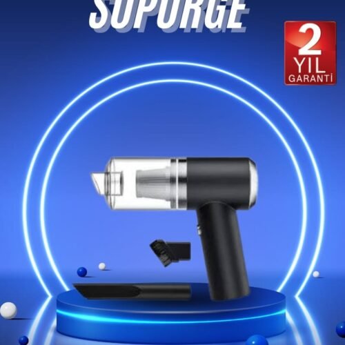 Vakumlu Araç İçi Süpürge Taşınabilir Pratik Şarjlı Temizlenebilir