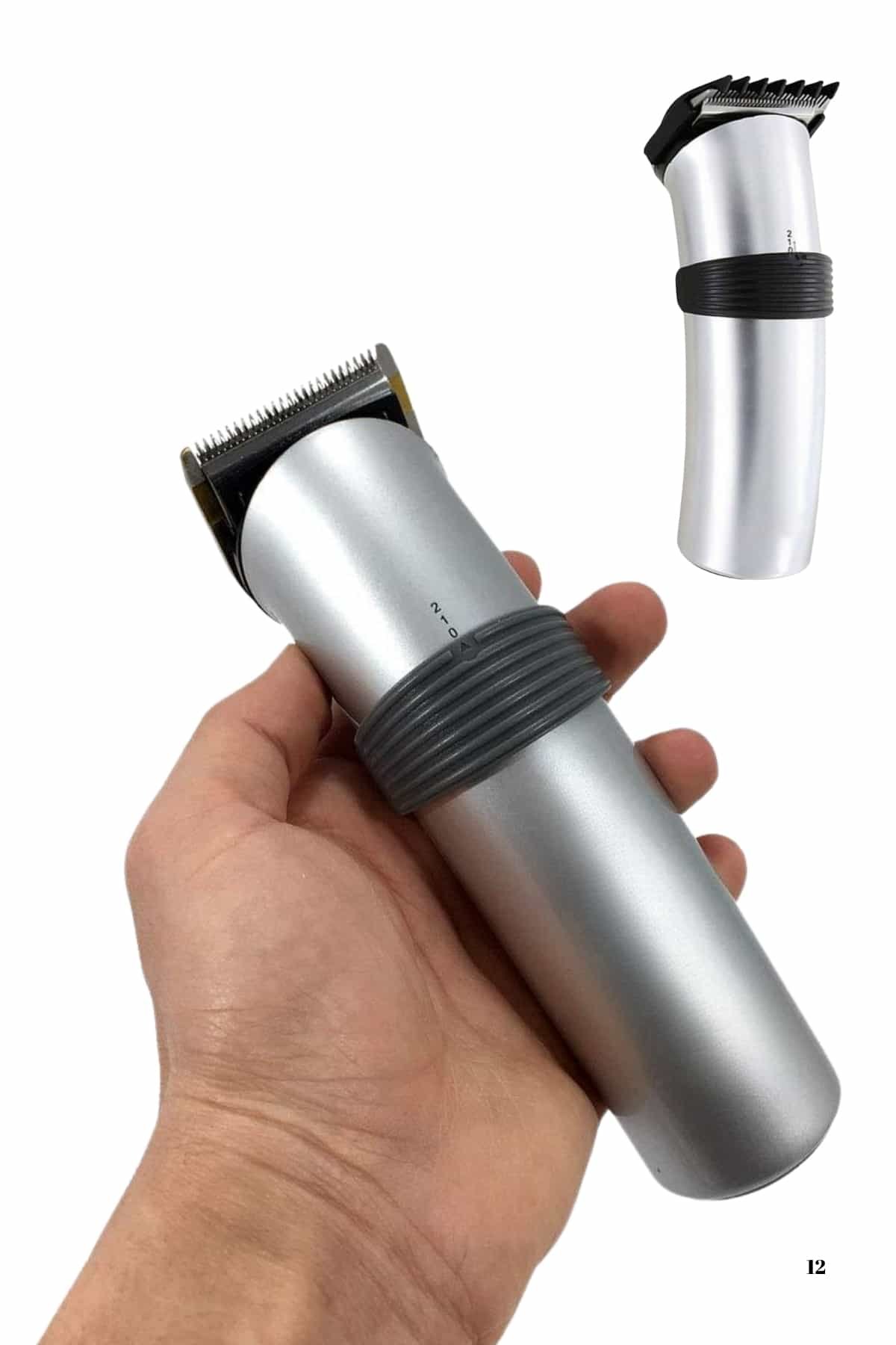 12 15 700x1050 Hassas Ciltlere Özel Saç Sakal ve Vücut Kuaför Tipi Şarjlı Tıraş Makinesi najmaddin.com saç ve sakal bakımınızı en iyi şekilde yapabilmeniz için eksiksiz bir aksesuar seti ile birlikte gelir. Paket içeriğinde tıraş makinesi