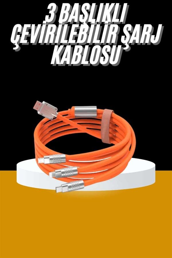 120w 3 In 1 Uyumlu Silikon Sarj Kablos 4f4b 120W 3 İn 1 Uyumlu Silikon Şarj Kablosu Hızlı Şarj Kablosu najmaddin.com tabletlerinizi ve diğer cihazlarınızı hızlı ve etkili bir şekilde şarj edin. Özellikle Samsung