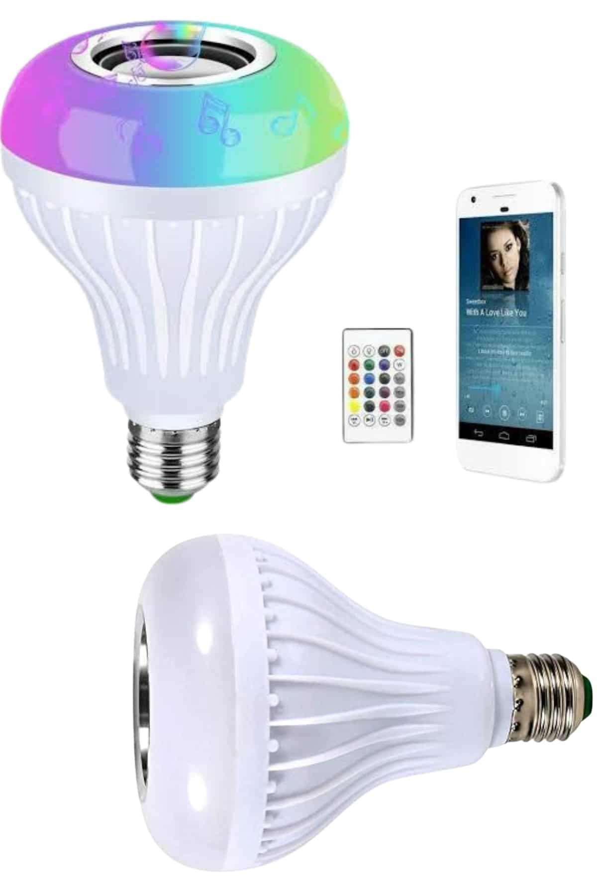 13 3 1 700x1050 Kumandalı RGB Led Işık Bluetooth Hoparlör Ses Lambası Renkli Ampul najmaddin.com yalnızca bir aydınlatma aracı değil