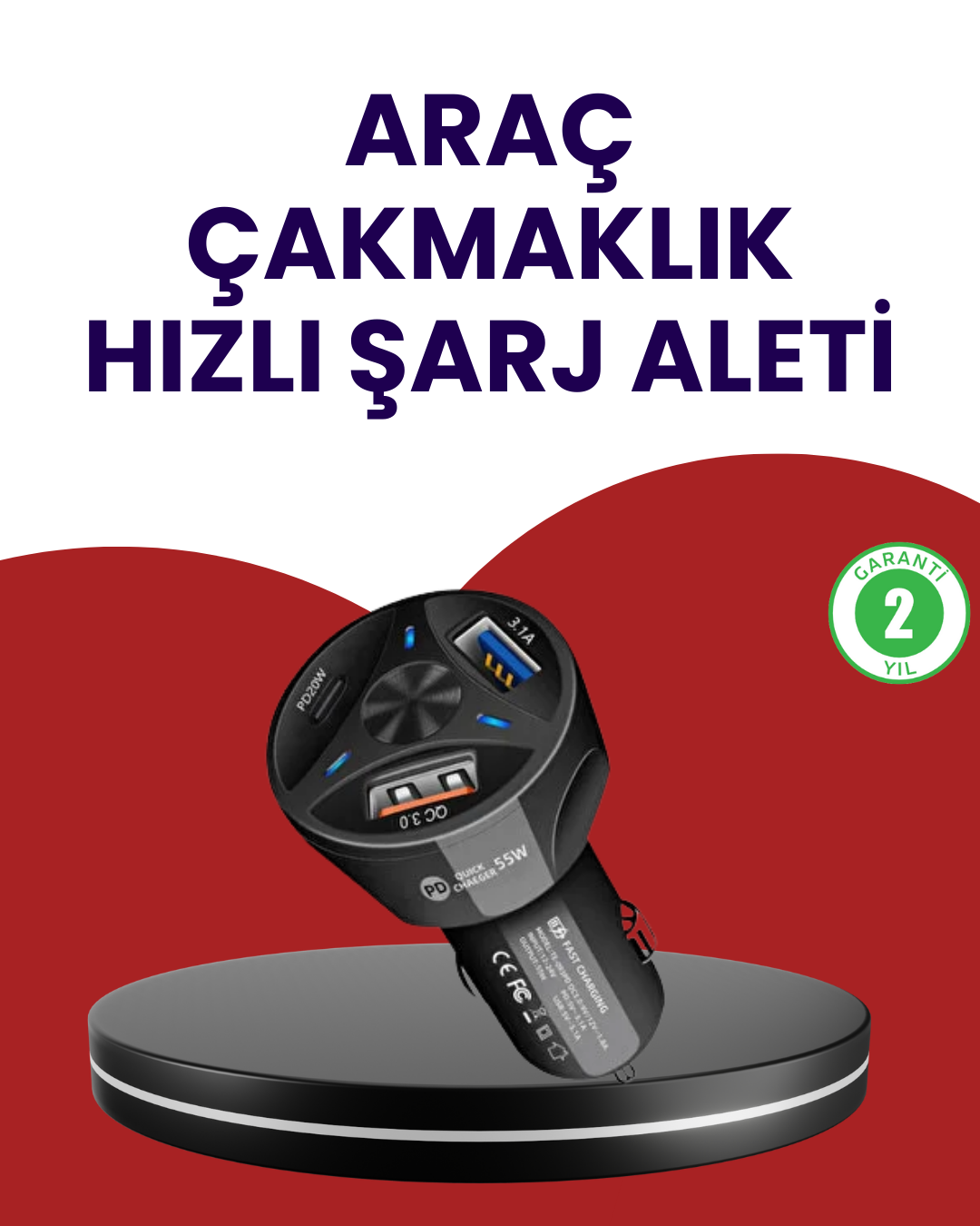 2 102 2 700x875 55W PD ve Quick Charge 3.0 Destekli Polygold Araç Şarj Adaptörü najmaddin.com 55W PD ve Quick Charge 3.0 Destekli Polygold Araç Şarj Adaptörü