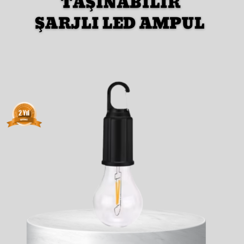 Type-C Şarjlı LED Kamp Lambası – Uzun Ömürlü Pil ve Yüksek Parlaklık